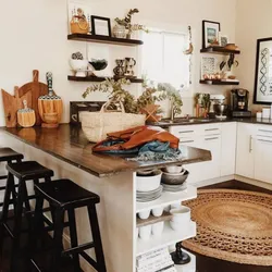 Boho in the kitchen interior