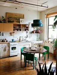 Boho in the kitchen interior