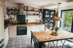 Boho in the kitchen interior