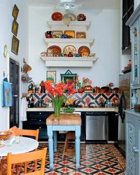Boho in the kitchen interior