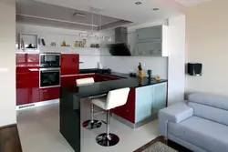 Kitchens With Bar Counters And Sofa Design