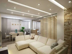 Photo of suspended ceilings kitchen living room lamps