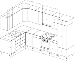 Kitchen design drawing