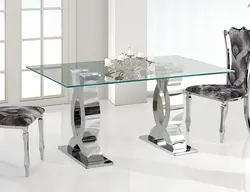 Photo of glass kitchen tables