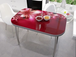 Photo of glass kitchen tables