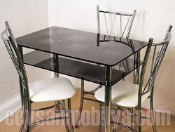 Photo of glass kitchen tables
