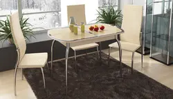 Photo of glass kitchen tables