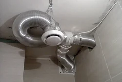 Extractor hood in the bathroom photo