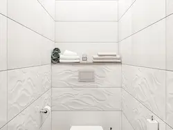 Bathroom design with tiles 60 by 30