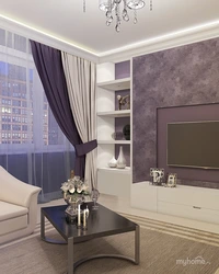 Lilac gray living room photo