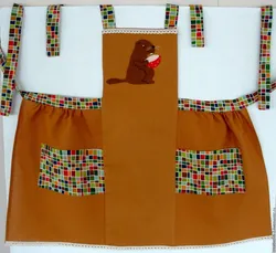 Sew a beautiful apron for the kitchen with your own hands, pattern photo