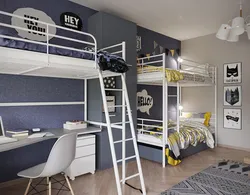 Bedroom For 3 Boys Photo