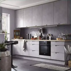 Photo of a silver kitchen