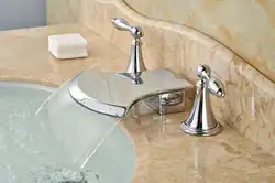 Single design faucet for bathtub and sink
