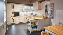 Oak wool kitchen photo
