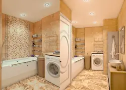 Тарҳи Ҳаммом Бо Тиреза, Ҳоҷатхона Ва Мошини Ҷомашӯӣ