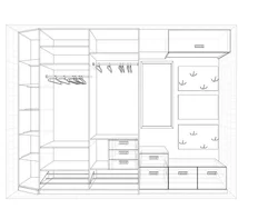 Koridor Shkafi Diagrammasi Foto Dizayn G'Oyalari