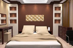 Bedroom In Chocolate Tones Design