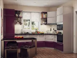 Дизайн простой угловой кухни
