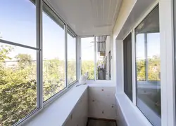 Plastic glazing of loggias photo