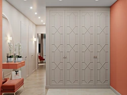 Wardrobe in the hallway modern design hinged all about them