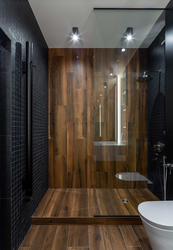 Bathrooms with wood floors photos