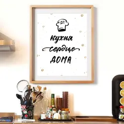 Mətbəx Interyeri Üçün Divarda Posterlər