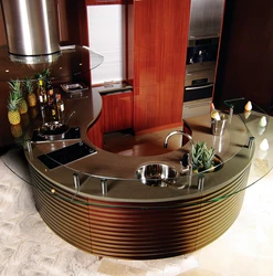 Rounded kitchen design