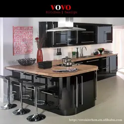 Kitchen With Black Table Photo