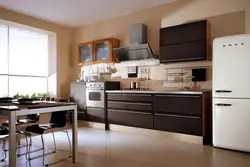 Combination of wenge in the kitchen interior