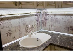 Royal opal countertop in the kitchen interior photo light