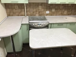 Royal opal countertop in the kitchen interior photo light