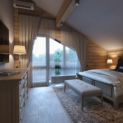 Photo of a bedroom in a country house photo