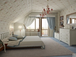 Photo of a bedroom in a country house photo