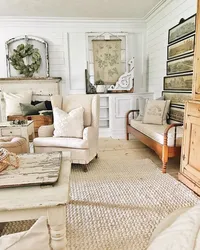 Дохили ҳуҷраи зиндагӣ дар сабки shabby