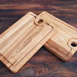 Wooden kitchen board photo