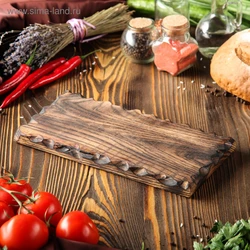 Wooden kitchen board photo