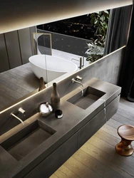 Тарҳҳои муосири ҳаммом танӯраи countertop
