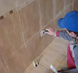 Плиткаҳои grouting дар ҳаммом акс