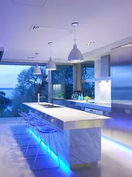 Lighting interior design in the kitchen