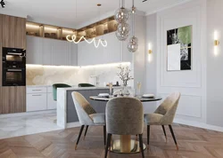 Modern Combined Kitchen Photo