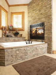Stone bathroom photo finishing