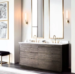 Bathroom with chest of drawers design