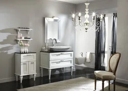 Bathroom with chest of drawers design