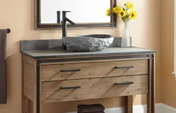 Bathroom with chest of drawers design