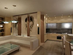 Studio Room Design With Kitchen And Sitting Area