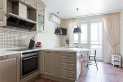 Kitchen Design 15 Sq.M. With Balcony