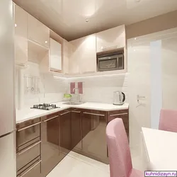 Kitchen design in a modern style in Khrushchev 6 sq.m.