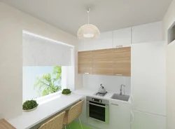 Kitchen design in a modern style in Khrushchev 6 sq.m.