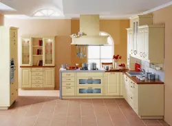 Кремовый Цвет В Интерьере Кухни Фото Как
